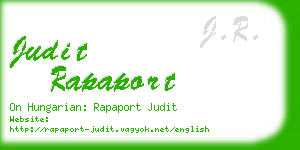 judit rapaport business card